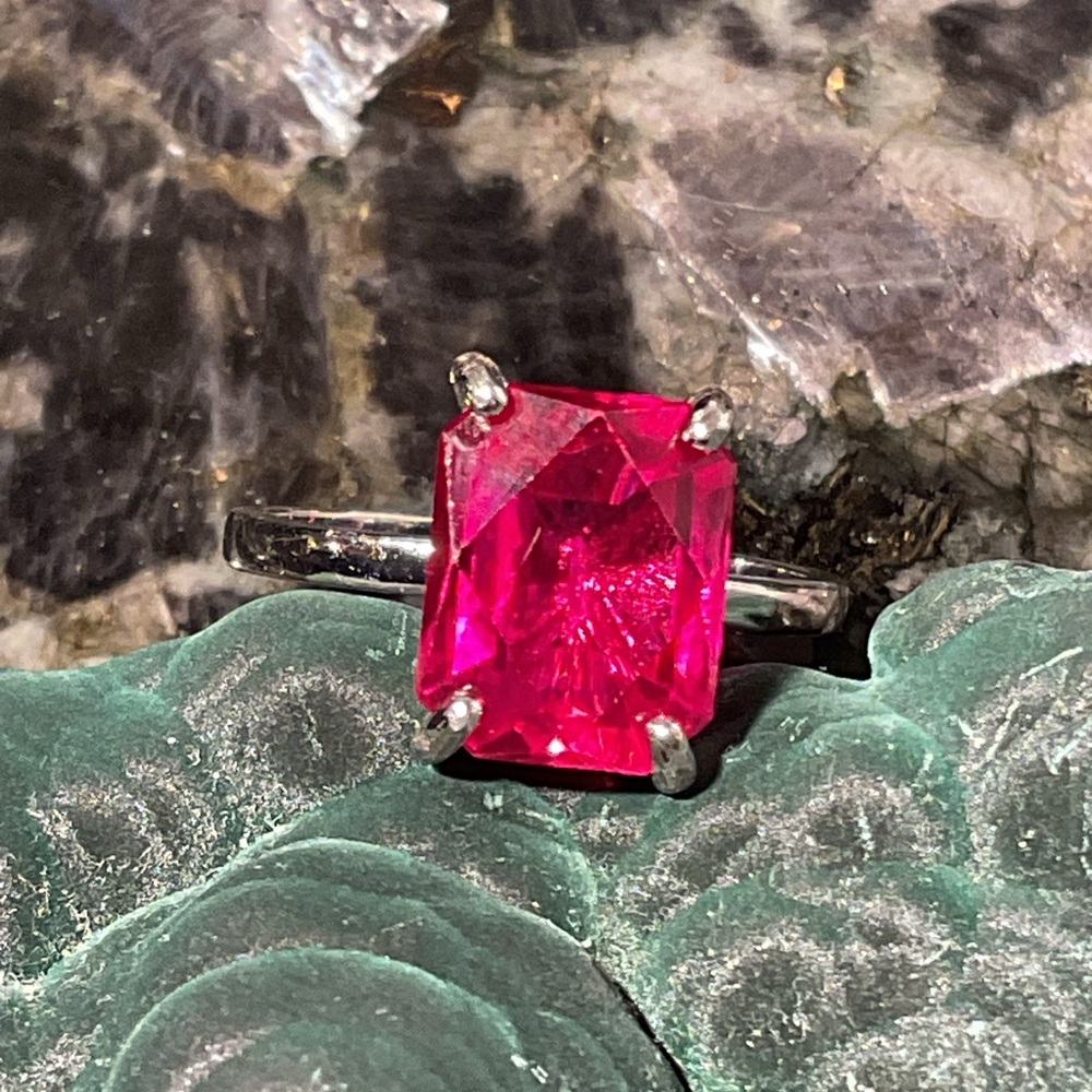 Ruby .925 Silver Ring 6